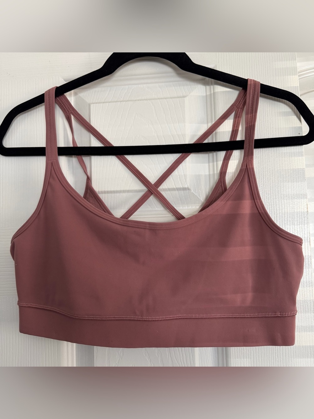 Vuori Mindset Bra Crossback Sports Bra - Mauve Rose